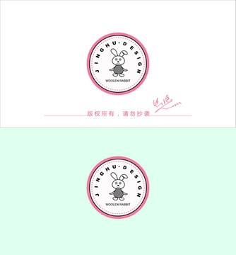 格子兔logo