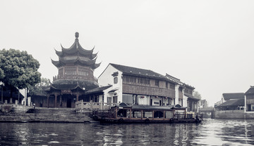 江南水乡复古照片
