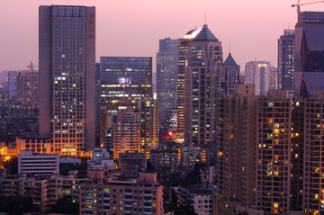 广州城市风光夜景