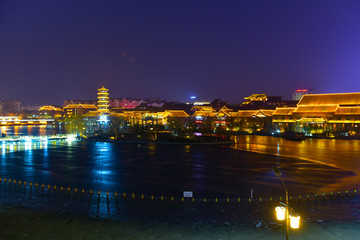 青州夜景图片
