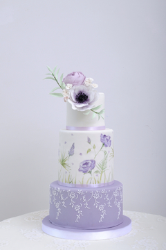 翻糖蛋糕紫色