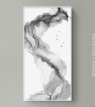抽象意境水墨画