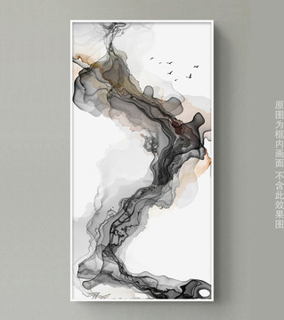 抽象意境水墨画 玄关水墨
