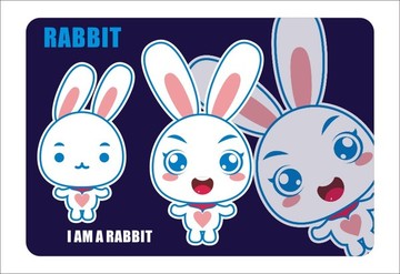 卡通兔子可爱小白兔