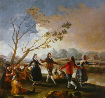 戈雅 在曼萨纳雷斯河岸跳舞