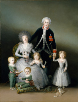 戈雅公爵和公爵夫人与他们的孩子