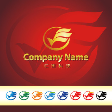 鹰logo标志设计