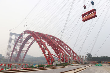 来宾马滩红水河特大桥施工