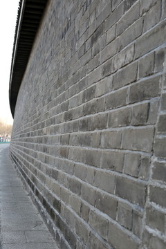 北京天坛外墙墙体