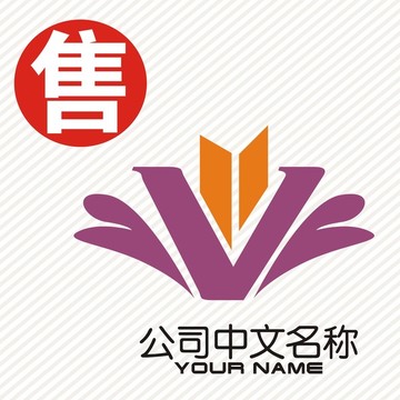 V心楼盘地产logo标志