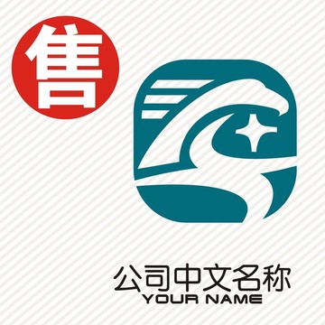 鹰X科技logo标志