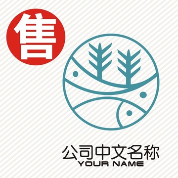 鱼森林logo标志