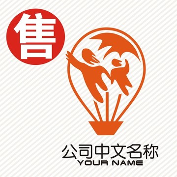 气球亲子伴logo标志