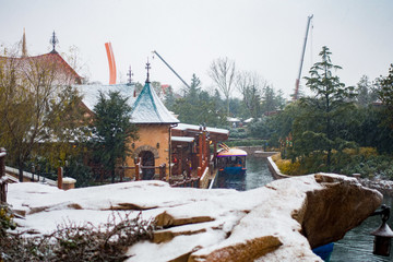 上海迪士尼雪景