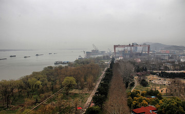 南京长江大桥 俯瞰