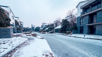 云龙湖风景区雪景