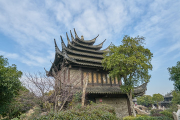 中式古建筑 飞檐翅角