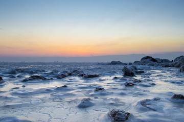 秦皇岛北戴河冰海日出