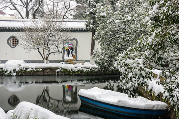 南京总统府雪景