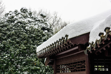 南京总统府雪景