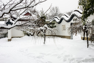 明孝陵景区雪景