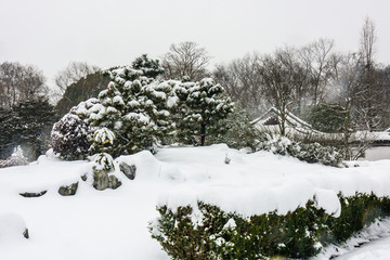 明孝陵景区雪景