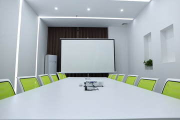 会议室 会议桌 投影