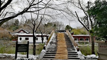 江南园林 雪景