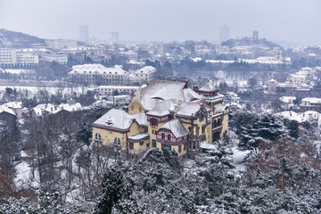 青岛雪景