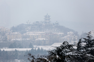 青岛雪景