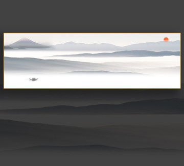 新中式山水画
