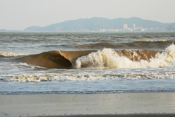 海浪 琅岐沙滩