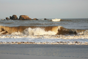 海浪 沙滩