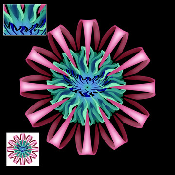 抽象幻彩花纹