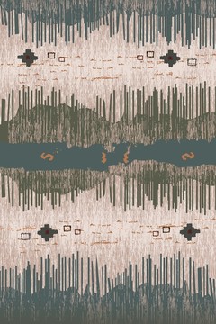 抽象条纹地毯cc