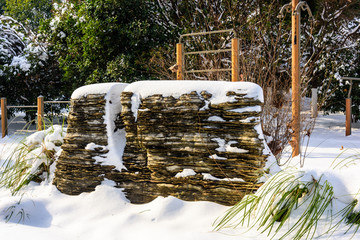 园林雪景