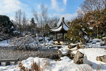 园林雪景