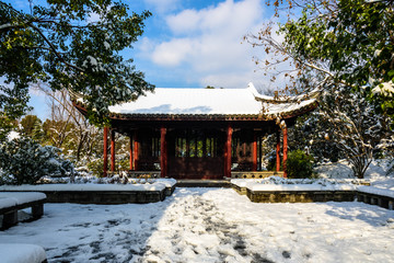 园林雪景