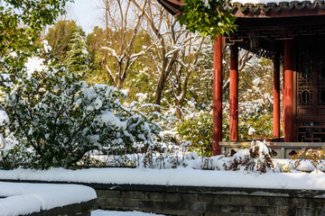 园林雪景