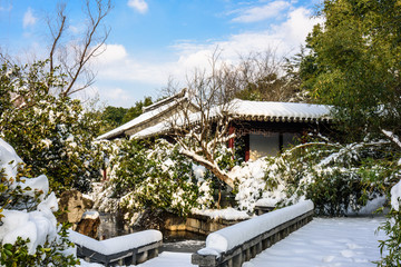 园林雪景