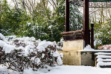 园林雪景