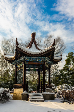 园林雪景