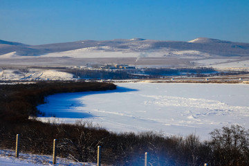 冬季的额尔古纳河