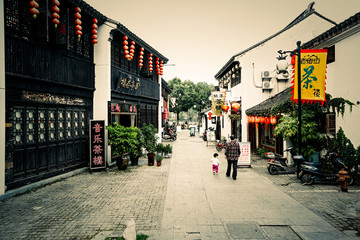 苏州山塘古镇街景