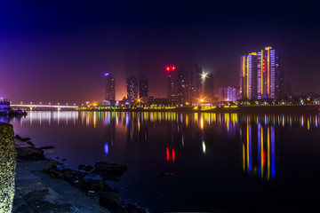 湘江 衡阳夜景