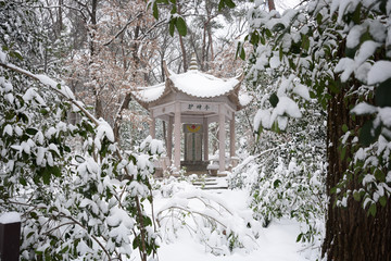 南京灵谷寺雪景