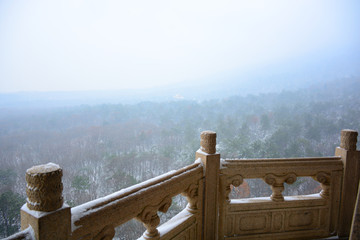 南京灵谷寺雪景