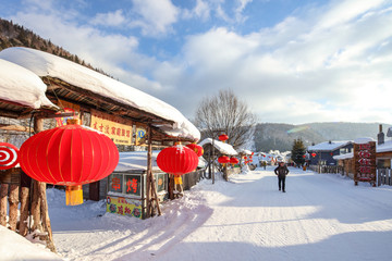 黑龙江雪乡 雪乡旅游 雪房子