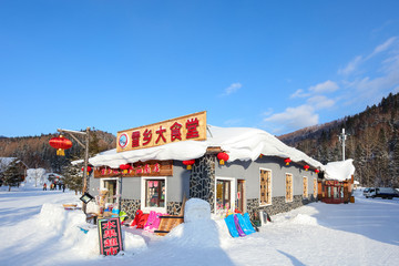 黑龙江雪乡 雪乡旅游 雪房子