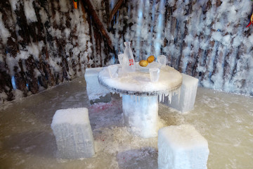 冰雕 木屋冰凳冰桌